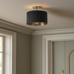 Jovani Farmhous Fluted Resin Drum Ceiling Light