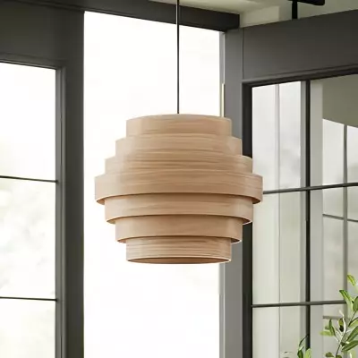 Emmeline Nordic Wood Multi Layer Pendant Light Emmeline Nordic Wood Multi Layer Pendant Light