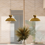 Glythorix Nordic Simple Metal Color H Type Pendant Light