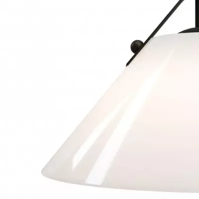 Eny Farmhouse Conical Opal Glass Pendant Light