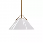 Eny Farmhouse Conical Opal Glass Pendant Light