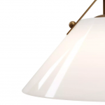 Eny Farmhouse Conical Opal Glass Pendant Light