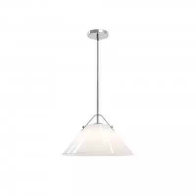 Eny Farmhouse Conical Opal Glass Pendant Light