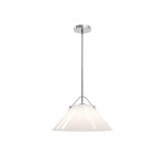 Eny Farmhouse Conical Opal Glass Pendant Light