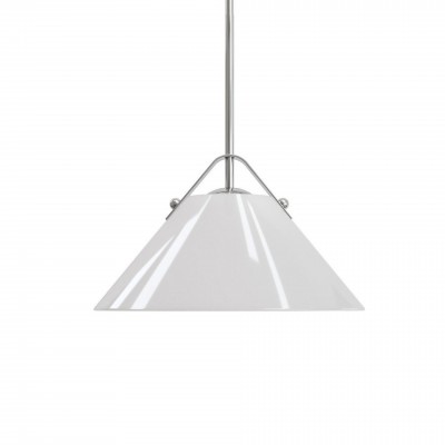 Eny Farmhouse Conical Opal Glass Pendant Light