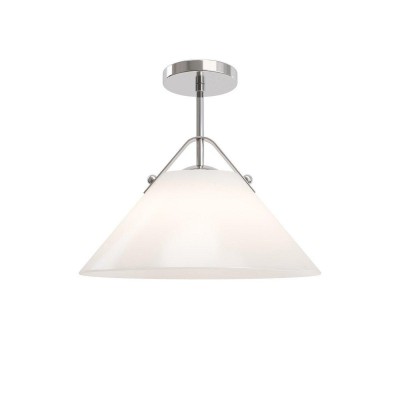 Eny Farmhouse Conical Opal Glass Pendant Light