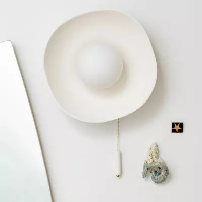 Rosman Minimalist Bowl Matte White Glass Flush Mount Sconce Rosman Minimalist Bowl Matte White Glass Flush Mount Sconce