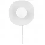 Rosman ‎Minimalist Bowl Matte White Glass Flush Mount Sconce