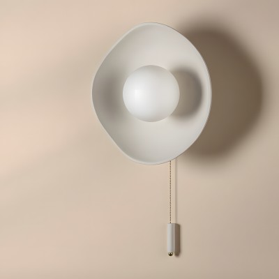 Rosman Minimalist Bowl Matte White Glass Flush Mount Sconce Rosman Minimalist Bowl Matte White Glass Flush Mount Sconce