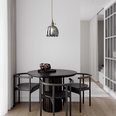 Ivana Retro Copper and Glass Tulip Pendant Light Ivana Retro Copper and Glass Tulip Pendant Light