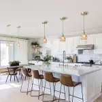 Ivana Retro Copper and Glass Tulip Pendant Light