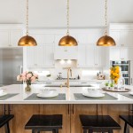 Meadow Farmhouse Brushed Gold Metal Dome Pendant Light