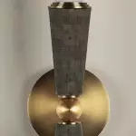 Daxi Nordic Cylindrical Slate Grey Cork Up Down Wall Sconce