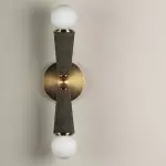 Daxi Nordic Cylindrical Slate Grey Cork Up Down Wall Sconce