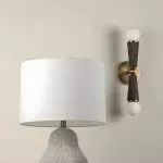 Daxi Nordic Cylindrical Slate Grey Cork Up Down Wall Sconce