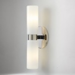 Sinclair Minimalist Glass Double Short Wall Light