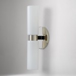 Sinclair Minimalist Glass Double Short Wall Light