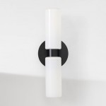 Sinclair Minimalist Glass Double Short Wall Light
