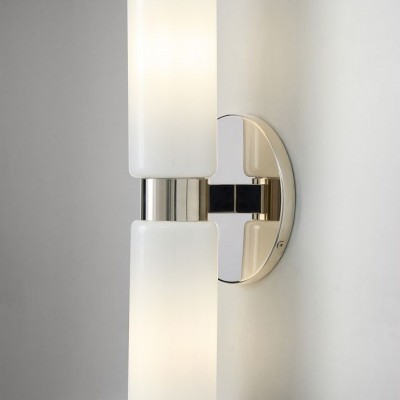 Sinclair Minimalist Glass Double Short Wall Light Sinclair Minimalist Glass Double Short Wall Light