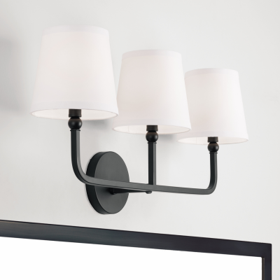 Liryn Minimalist 2/3/4 Heads Fabric Vanity Wall Light Liryn Minimalist 2/3/4 Heads Fabric Vanity Wall Light