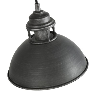 Hendon Industrial Matte Black Wrought Iron Dome Pendant Light Hendon Industrial Matte Black Wrought Iron Dome Pendant Light