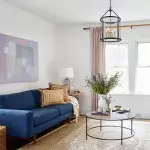 Merrick Metal Lantern Round Glass Chandelier