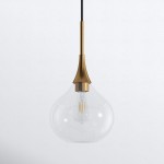 Clarke Minimalist Teardrop Glass Pendant Light