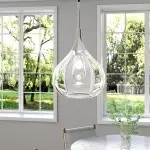 Clarke Minimalist Teardrop Glass Pendant Light