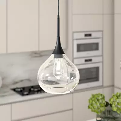 Clarke Minimalist Teardrop Glass Pendant Light Clarke Minimalist Teardrop Glass Pendant Light