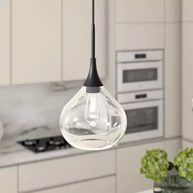 Clarke Minimalist Teardrop Glass Pendant Light Clarke Minimalist Teardrop Glass Pendant Light