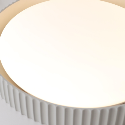 Arnold Minimalist Round Led Fluted Concrete Ceiling Light Arnold Minimalist Round Led Fluted Concrete Ceiling Light