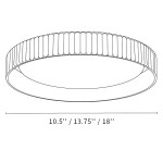 Arnold Minimalist Round Led Fluted Concrete Ceiling Light Arnold Minimalist Round Led Fluted Concrete Ceiling Light