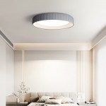 Arnold Minimalist Round Led Fluted Concrete Ceiling Light Arnold Minimalist Round Led Fluted Concrete Ceiling Light