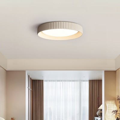 Arnold Minimalist Round Led Fluted Concrete Ceiling Light Arnold Minimalist Round Led Fluted Concrete Ceiling Light