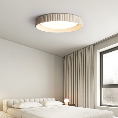 Arnold Minimalist Round Led Fluted Concrete Ceiling Light Arnold Minimalist Round Led Fluted Concrete Ceiling Light