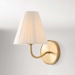 Eoslyn Farmhouse Linen Arc Wall Sconce