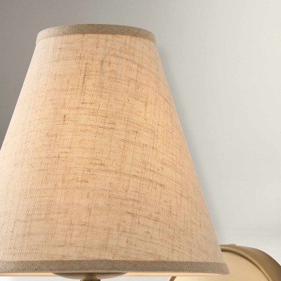 Eoslyn Farmhouse Linen Arc Wall Sconce