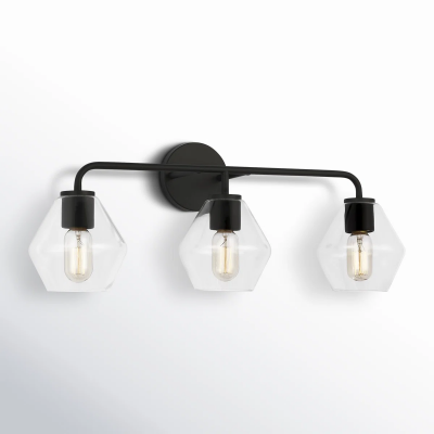 Astraelle Minimalist Glass 3 Heads Vanity Light Astraelle Minimalist Glass 3 Heads Vanity Light
