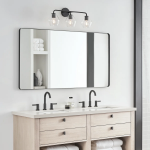 Astraelle Minimalist Glass 3 Heads Vanity Light