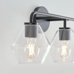 Astraelle Minimalist Glass 3 Heads Vanity Light