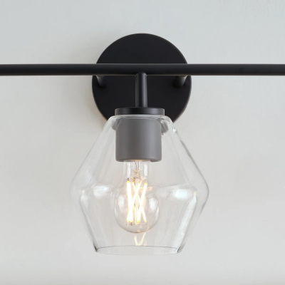Astraelle Minimalist Glass 3 Heads Vanity Light Astraelle Minimalist Glass 3 Heads Vanity Light