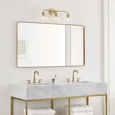 Astraelle Minimalist Glass 3 Heads Vanity Light Astraelle Minimalist Glass 3 Heads Vanity Light