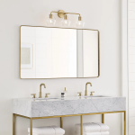 Astraelle Minimalist Glass 3 Heads Vanity Light