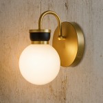 Theodore Vintage Opal Glass Wall Sconce Theodore Vintage Opal Glass Wall Sconce