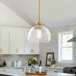 Clarke Minimalist Teardrop Glass Pendant Light