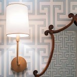 Syrinth Farmhouse Linen Shade Curved Arm Wall Lamp