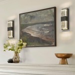 Hartman Modern Black Bubble Glass Rectangular LED Wall Light