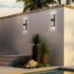 Hartman Modern Black Bubble Glass Rectangular LED Wall Light