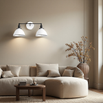 Amelia Farmhouse White Metal Dome Sconce Amelia Farmhouse White Metal Dome Sconce