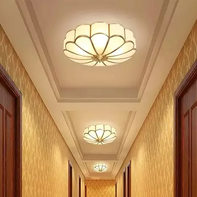 Eldor Gold Flower Shape Glass Recessed Ceiling Light Eldor Gold Flower Shape Glass Recessed Ceiling Light